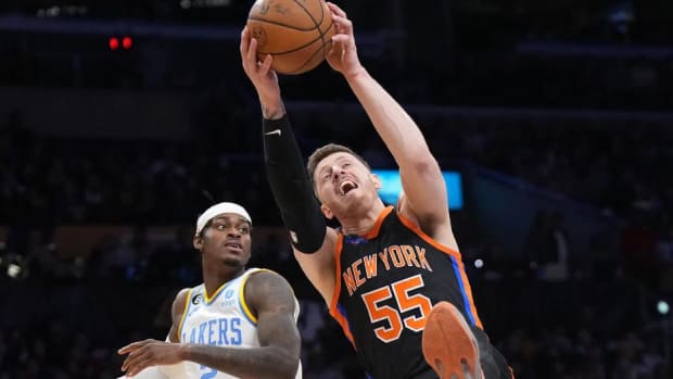 Hartenstein (55) took on a larger role during the Knicks' post-All-Star break surge